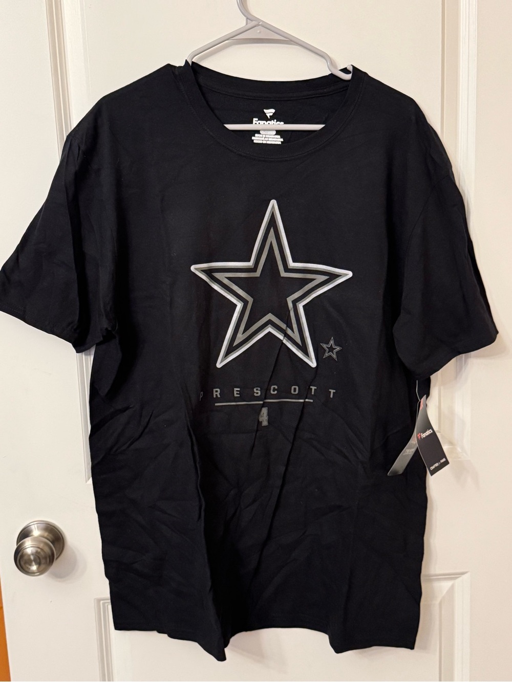 Fanatics Black Prescott Star Graphic Tee